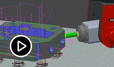 Video: Inclined flat finishing machines all planar faces with a single-axis toolpath