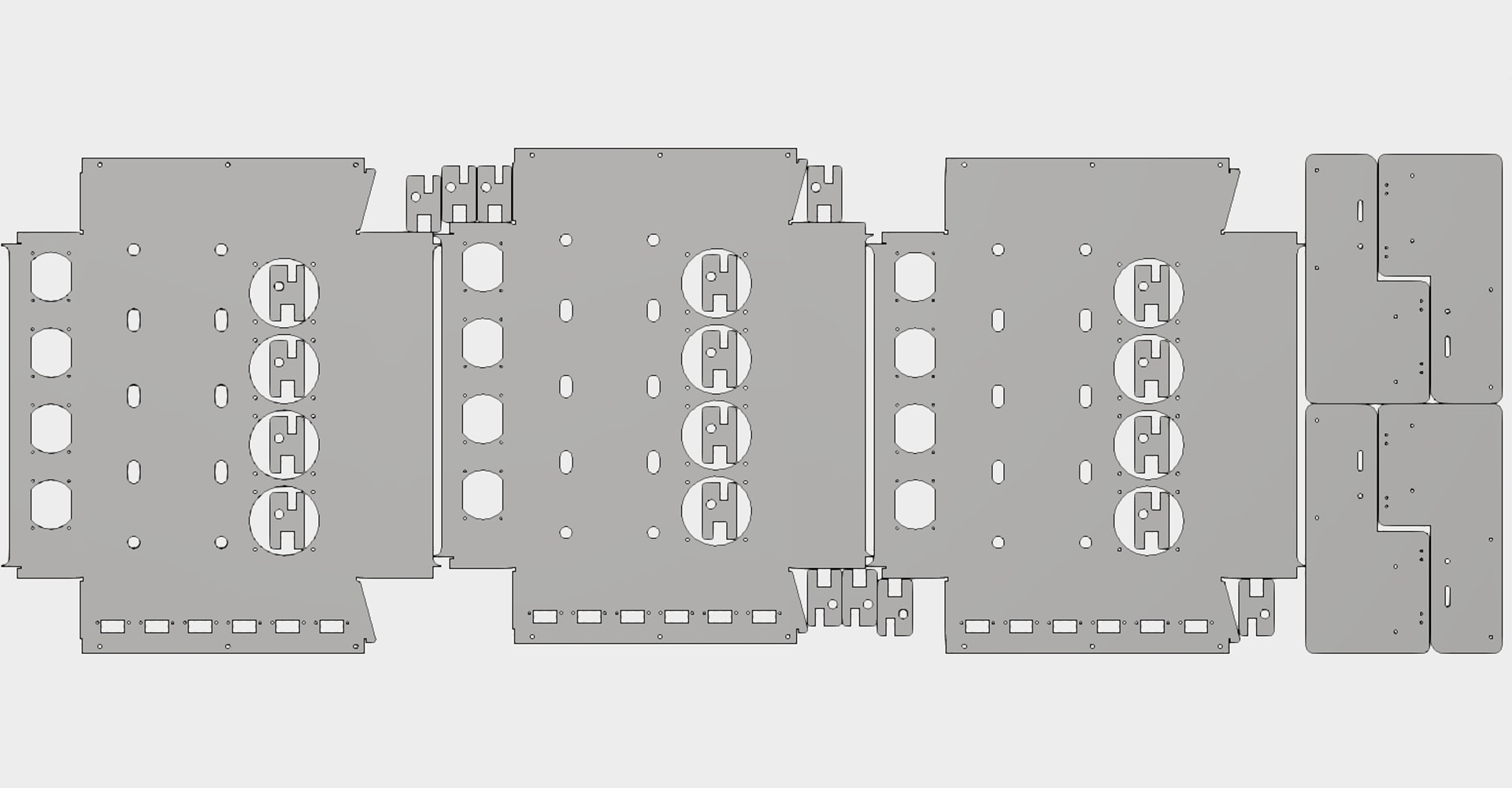 Nesting sheet metal 