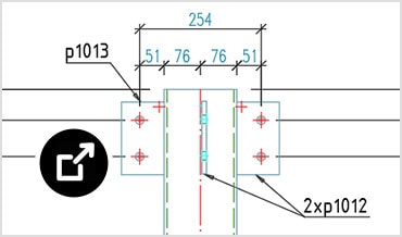 Steel shop drawing assemblies in Advance Steel